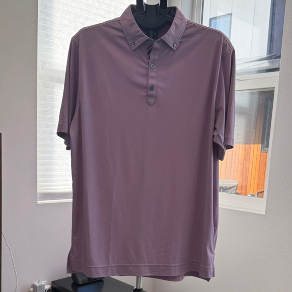 FootJoy Men's Lavender Polo Golf Shirt - Picture 1 of 4